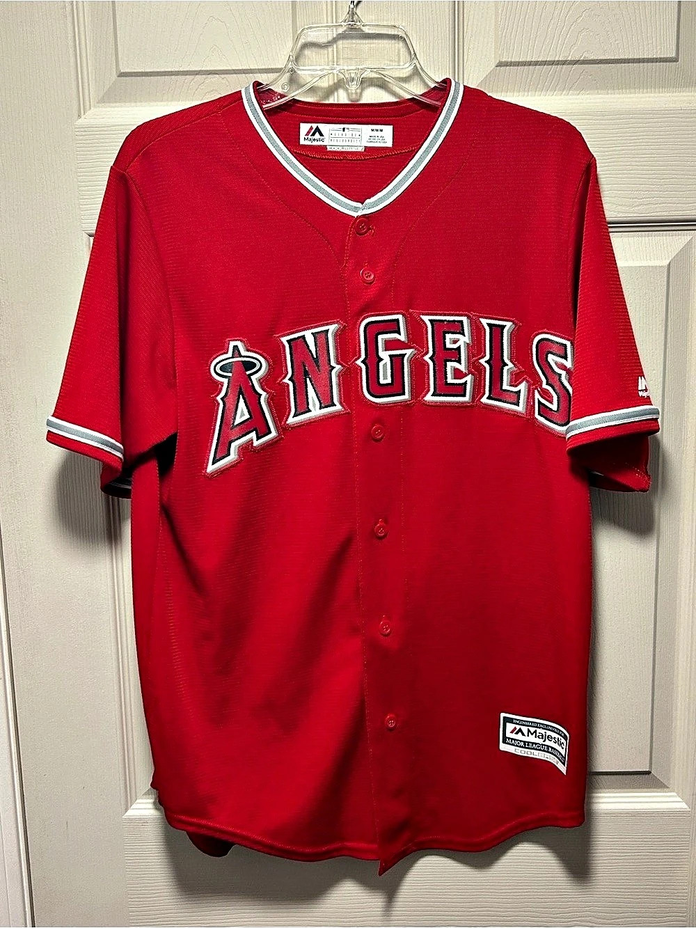Majestic Los Angeles Angels #17 Ohtani MLB Jersey Red Size Medium Like New